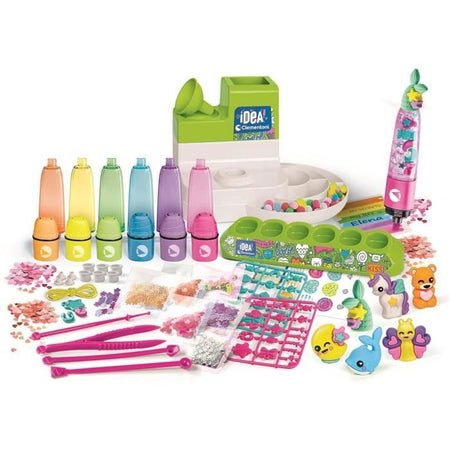 Clementoni - L'atelier des fluorescents - Crea 10 illuminanti fluorescenti - Made in Italy