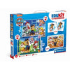 Paw Patrol - Set attività prescolare Clementoni 4 in 1 - 2 puzzle, 6 cubi e un memo - Made in Italy