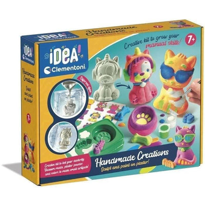 Clementoni - Crea la creazione di animali in gesso - Leisure creativo - Made in Italia