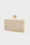 Clutch con tracolla e chiusura pietra | NALÌ