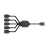 CM cavo splitter da 1 a 5 Addressable RGB- lunghezza 580 mm- per collegamento 3pin con 5 ventole ARGB