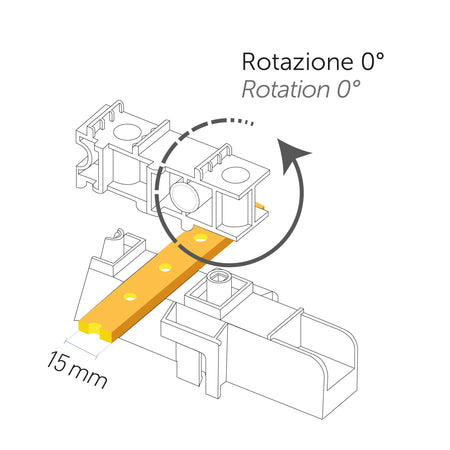 Supporti per barre in rame autoestinguente IP00 resistenza al calore 130° C