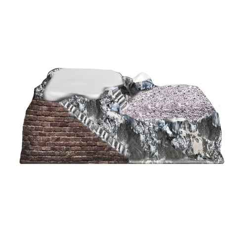 Paesaggio Tirolo per presepe e villaggio di Natale da 42 × 25 × 15 cm