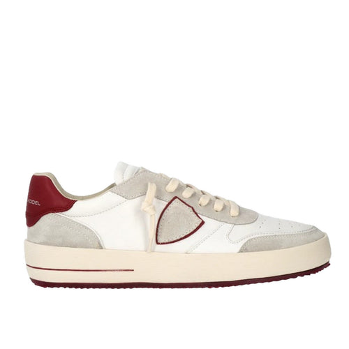 Philippe Model sneaker uomo philippe model - nice low man - bordeaux da uomo