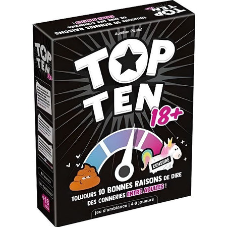 Cocktail Giochi  Top Ten 18+ Gioco da tavolo  dai 14 anni  da 4 a 9 giocatori  30 minuti