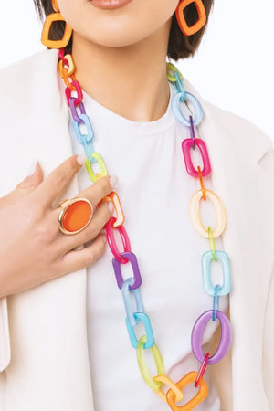 Collana lunga catena in acrilico | MYA ACCESSORIES