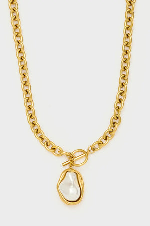 Collana chiusura toggle con perla | NALÌ