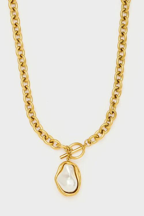 Collana chiusura toggle con perla | NALÌ