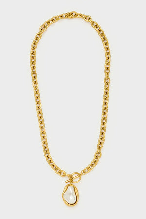 Collana chiusura toggle con perla | NALÌ
