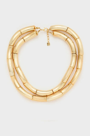 Collana Due Tubolari Oro | NALÌ