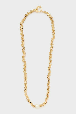 Collana girocollo con perla naturale oro | NALÌ