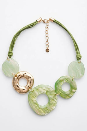 Collana girocollo con anelli in acrilico | MYA ACCESSORIES
