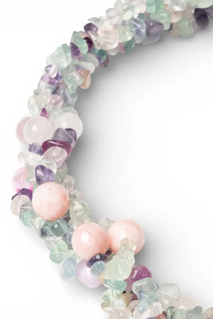 Collana girocollo multilinee con pietre dure | MYA ACCESSORIES