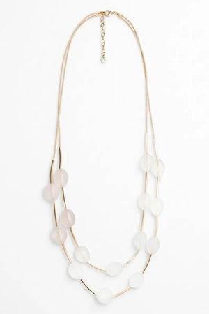 Collana lunga con pietre in acrilico | MYA ACCESSORIES
