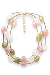 Collana corta con pietre in acrilico | MYA ACCESSORIES
