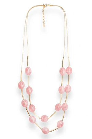 Collana lunga con pietre in acrilico | MYA ACCESSORIES