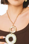 Collana girocollo a catena con doppio pendente | MYA ACCESSORIES