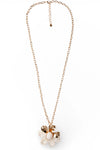 Collana lunga catena con pendente fiore | MYA ACCESSORIES