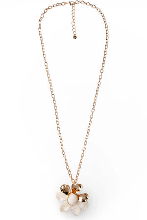 Collana lunga catena con pendente fiore | MYA ACCESSORIES