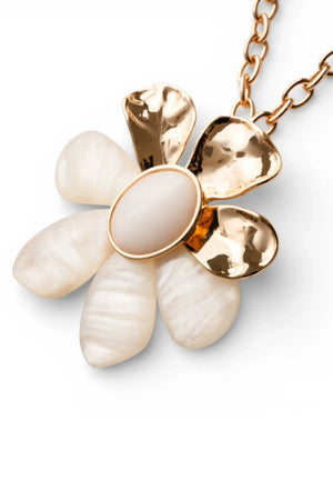 Collana lunga catena con pendente fiore | MYA ACCESSORIES
