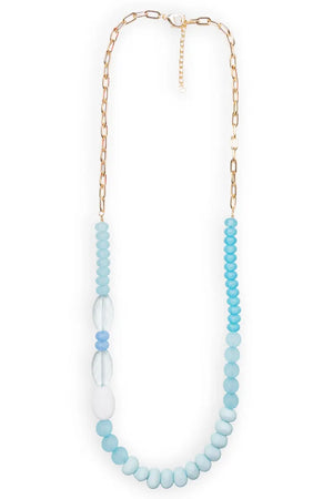 Collana lunga catena con pietre in acrilico | MYA ACCESSORIES