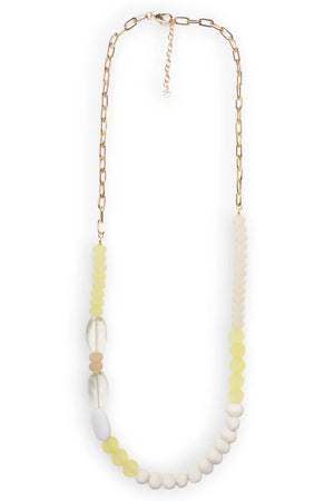 Collana lunga catena con pietre in acrilico | MYA ACCESSORIES