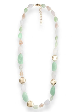 Collana lunga con pietre in acrilico | MYA ACCESSORIES
