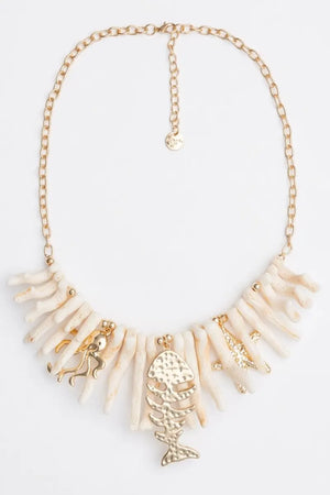 Collana girocollo con coralli in acrilico | MYA ACCESSORIES