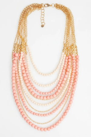 Collana girocollo multilinee con perle | MYA ACCESSORIES