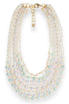 Collana girocollo multilinee con microcristalli | MYA ACCESSORIES