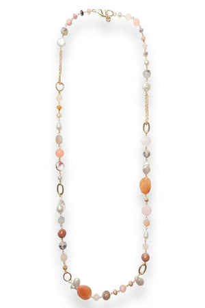Collana lunga con pietre in acrilico | MYA ACCESSORIES