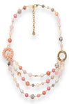 Collana girocollo multilinee con pietre dure | MYA ACCESSORIES