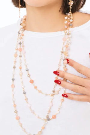 Collana lunga con pietre dure | MYA ACCESSORIES