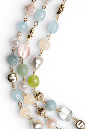 Collana a tre fili con perle in acrilico | MYA ACCESSORIES