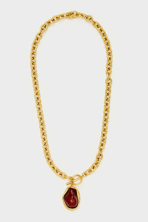Collana chiusura toggle con pietra | NALÌ