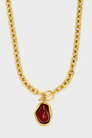 Collana chiusura toggle con pietra | NALÌ