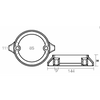 Collare Duo Prop 290H Mm.30Zinco
