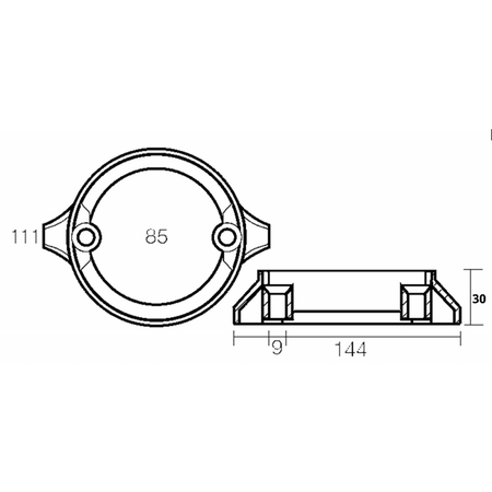 Collare Duo Prop 290H Mm.30Zinco
