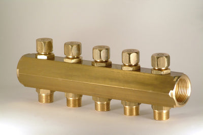 Collettori 9 Posti Ff C/Rub 3/4 Uscita 3/8