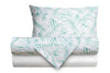 Completo letto lenzuola federe bifaccia double face stampa digitale in cotone made in italy  FELCI/BIANCO