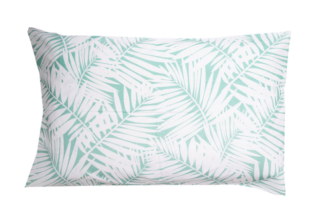 Completo letto lenzuola federe bifaccia double face stampa digitale in cotone made in italy  FELCI/BIANCO