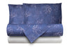 Completo letto lenzuola federe stampa digitale 100% cotone, made in italy OCEANO BLU/BIANCO