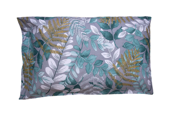 Completo letto lenzuola federe letto stampa fantasia 100% cotone Made in Italy FOLIAGE