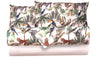 Completo letto lenzuola federe bifaccia double face stampa digitale in cotone made in italy  GIUNGLA/PANNA