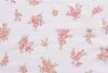Completo letto lenzuola federe bifaccia double face stampa digitale in cotone made in italy FIORELLINI/PANNA