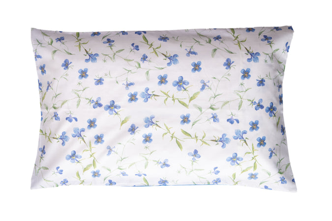 Set Copripiumino federe bifaccia Doubleface parure Copripiumino Stampa Digitale 100% Cotone Made in Italy RICORDI/BLUETTE