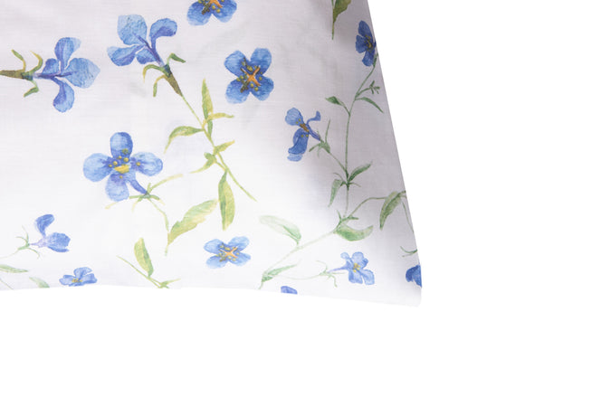 Set 2 federe coppia di federe bifaccia doubleface stampa digitale 100% cotone Made in Italy RICORDI/PANNA