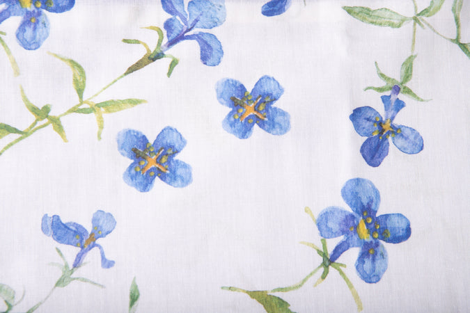 Set Copripiumino federe bifaccia Doubleface parure Copripiumino Stampa Digitale 100% Cotone Made in Italy RICORDI/BLUETTE