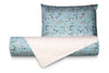 Set Copripiumino federe bifaccia Doubleface parure Copripiumino Stampa Digitale 100% Cotone Made in Italy RISVEGLIO DI PRIMAVERA/PANNA