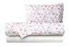 Completo letto lenzuola federe bifaccia double face stampa digitale in cotone made in italy SOTTOBOSCO/BIANCO